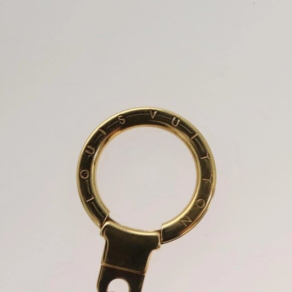 LOUIS VUITTON Monogram Porte Cles Pastille Key Holder Gold - Picture 10 of 14